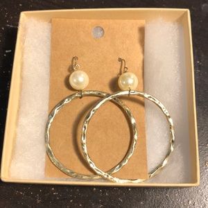 Gold hoop earrings